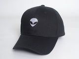 Alien head embroidered baseball cap