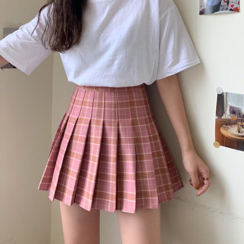 Check plaid Skirt for women