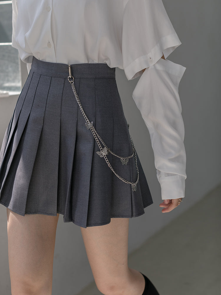 Crotch Slim Suit Skirt