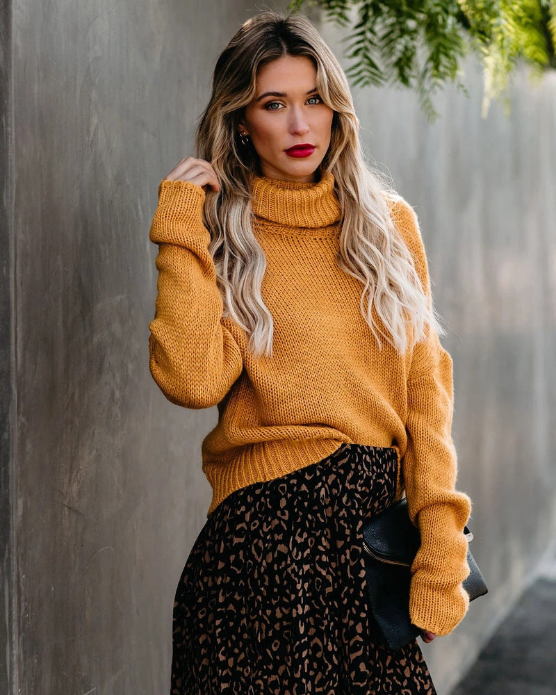 Turtleneck Pullover Sweater