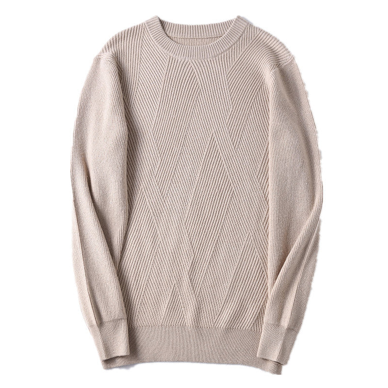 Men's Thickened Round Neck Pullover Bottoming Sweater