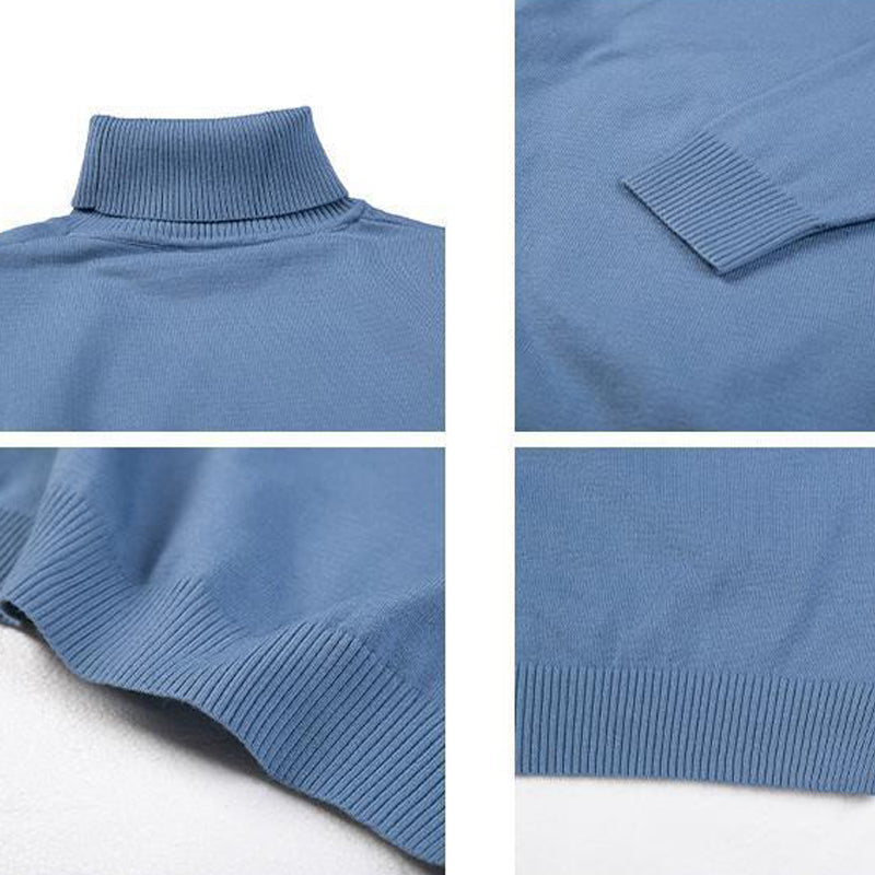 Simple Men's Thick Turtleneck Sweater
