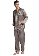 Mens Pajama Set Winter Sleepwear, Homewear Warm Nightwear for men
