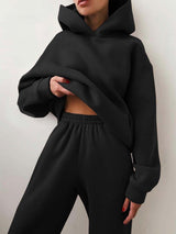 Spring Cross-border Women's Casual Hooded Sweater