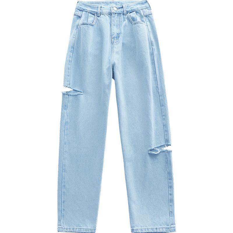 Ninth Pants Ripped High Waist Jeans