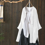 New Style Cotton And Linen Tops