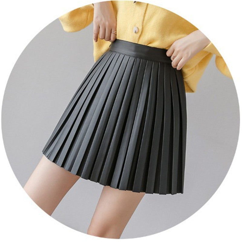 Leather Skirt A-line Skirt