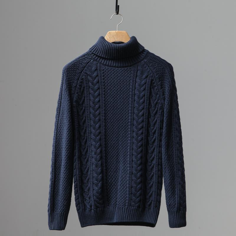 Pure Color Classic Twist Casual Winter sweater
