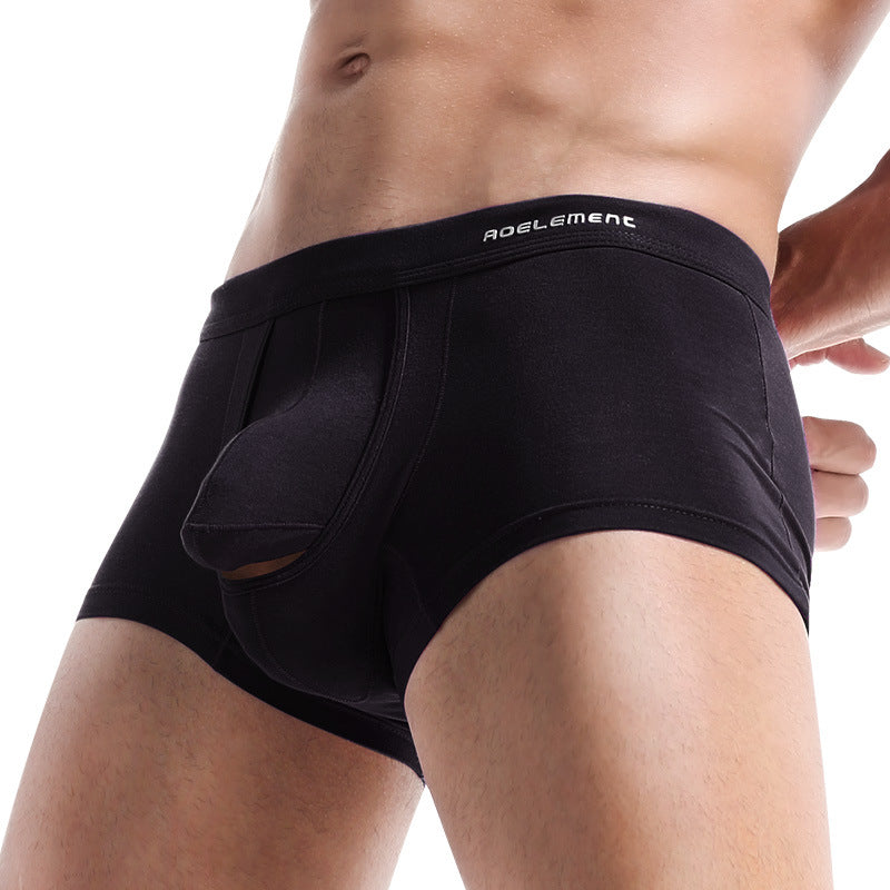 Men's Underwear Solid Color Separated Boxer Bottom
