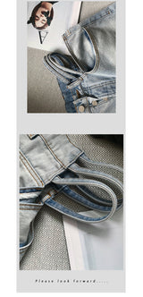Cut-out waist jeans