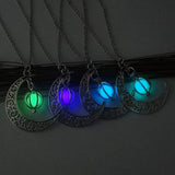 Crescent Moon Glow Necklace