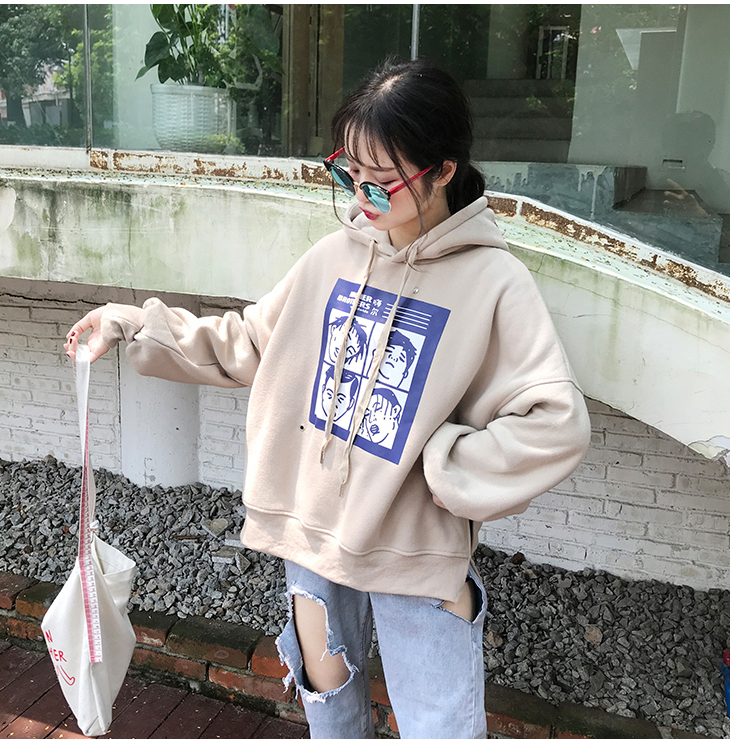 thickening Harajuku hoodie women