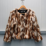 Short Fox Fur Coat Women