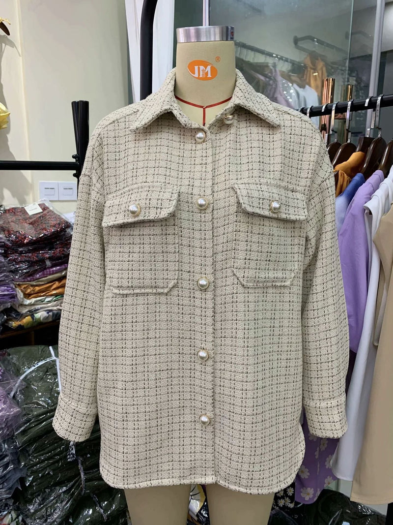 Pattern Thick Coats Jacket