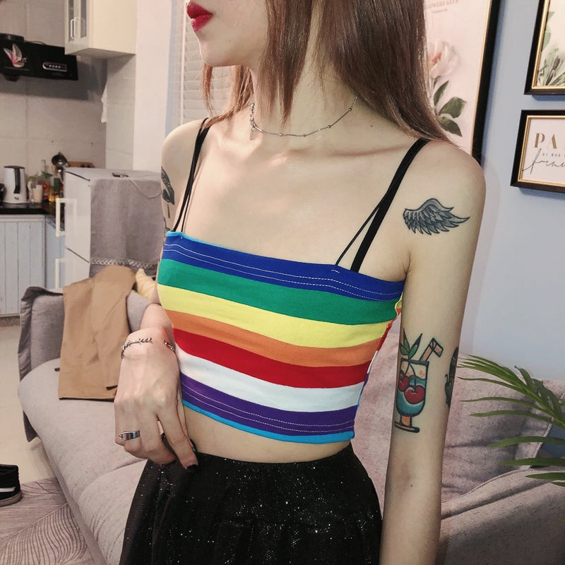 Rainbow Striped Sling