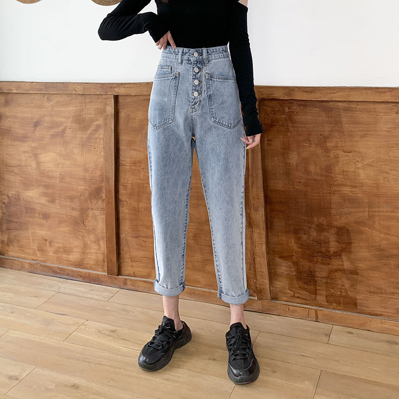 Straight-leg Loose-fitting Jeans