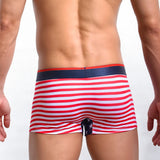 American flag printed ribbed boxers for men