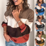 Contrast Striped Midi Sweater
