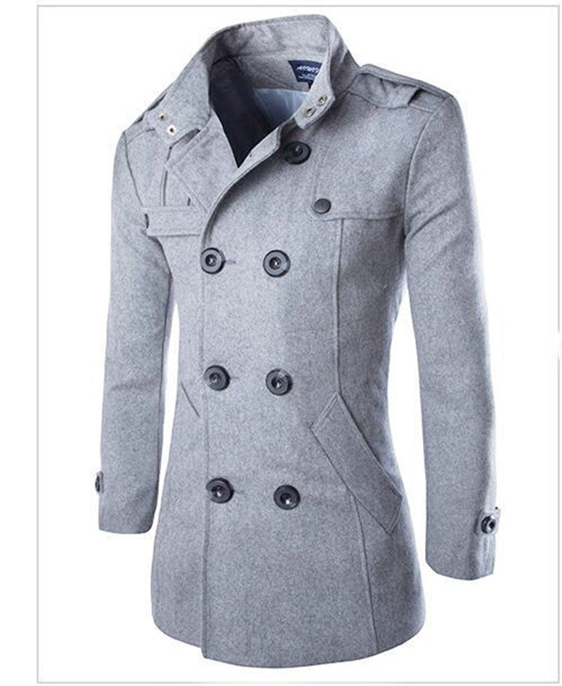 Woolen coat man's jacket