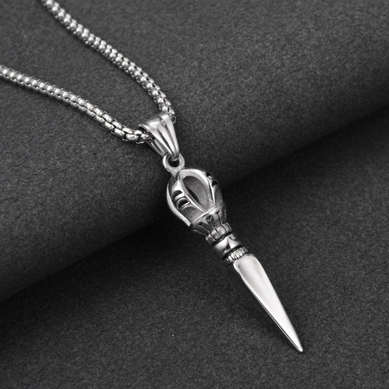 Titanium steel pendant necklace