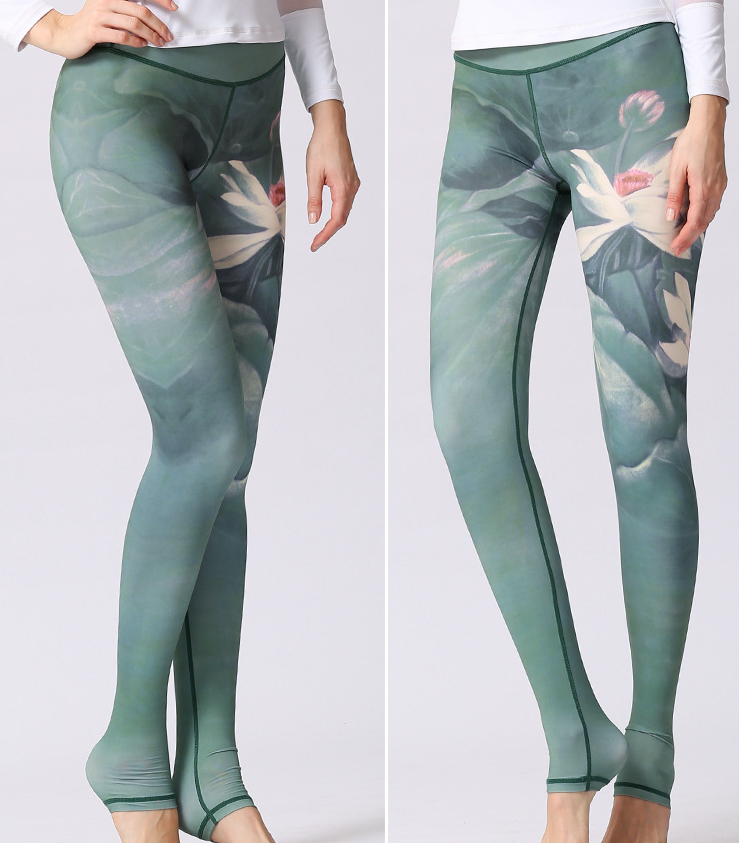 high waist print leggings