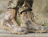 Python pattern desert tactical boots