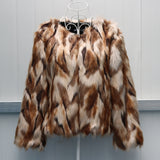 Short Fox Fur Coat Women