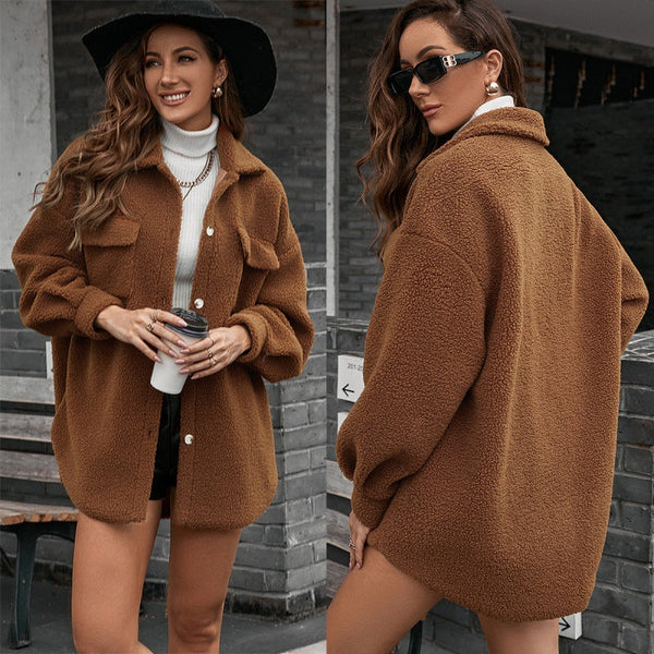 Long-sleeved Woolen Coat