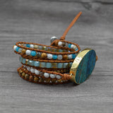 Natural Stone Woven Handmade Bohemian Bracelet