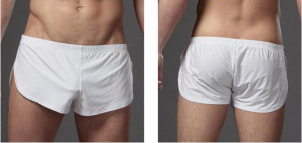 Milk silk split loose loose shorts for men