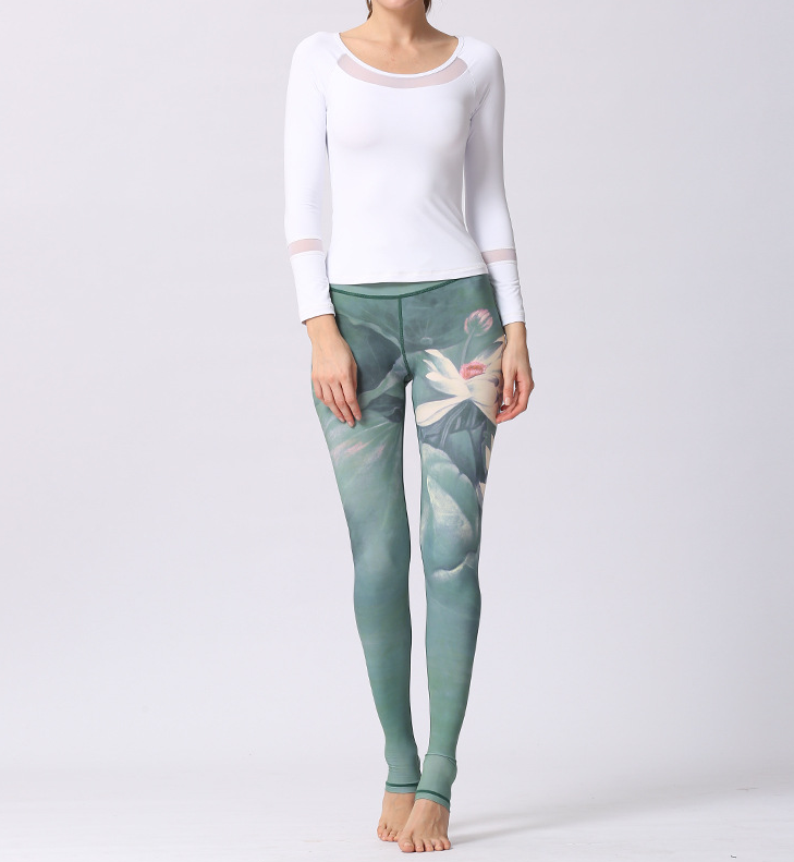 high waist print leggings