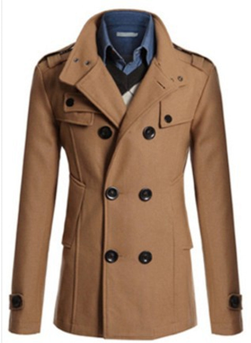 Woolen coat man's jacket