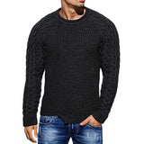 Sweater Men's Solid Color Round Neck