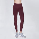Solid color fitness leggings pants