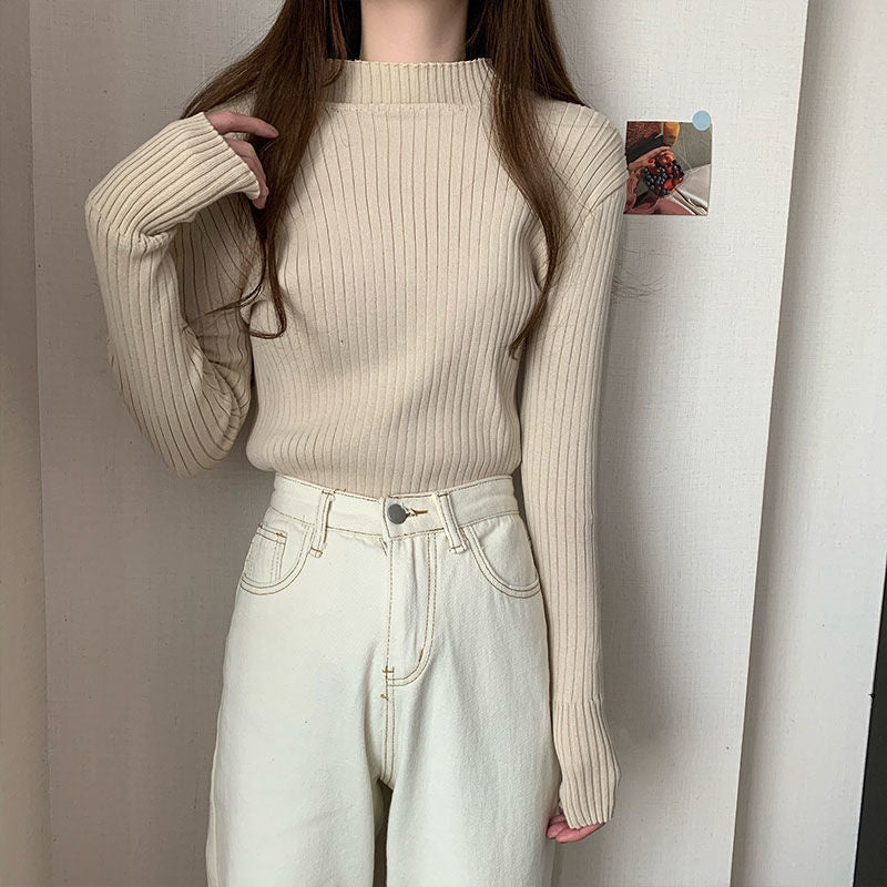 Half High Neck Bottoming Sweater
