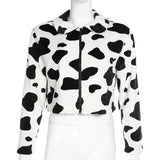 Cow Fur Warm Short Jacket