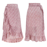 Chiffon A-Line Split Skirt