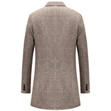 Men's Mid length woolen trench coat