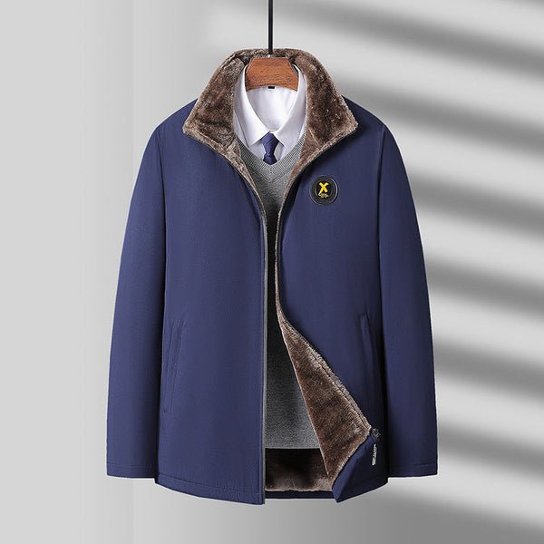 Casual Coat Plush Cotton Jacket For Men