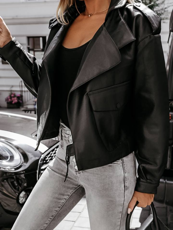 Pure Color Women's Sexy Jacket