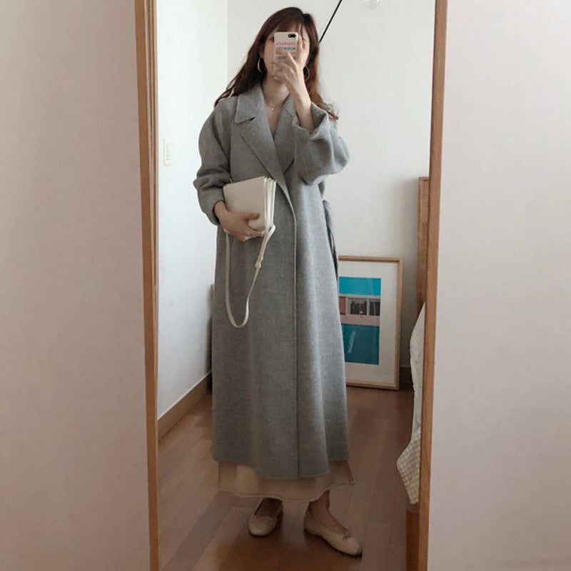 Vintage hand-made cashmere coat women