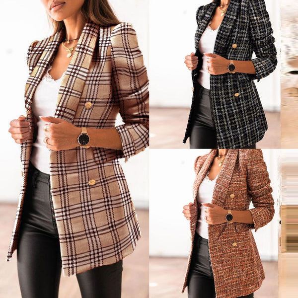 Long Sleeve Double Breasted Blazer