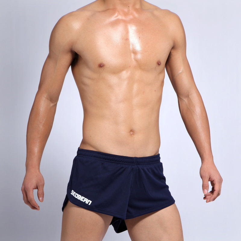 Men's Home Yoga Running Gym Panties Sports Shorts