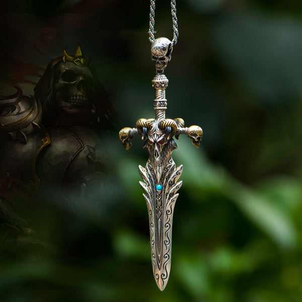New Sheep Head Loulan Ancient Sword Necklace For Men
