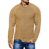 Sweater Men's Solid Color Round Neck