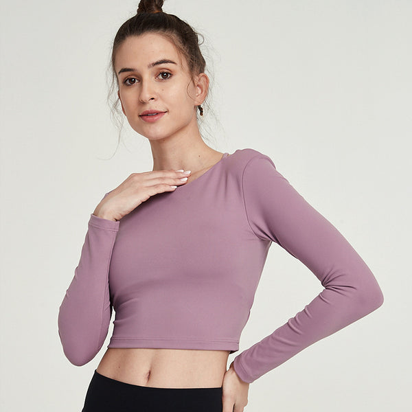 Slim Fit Anti-sweat Fitness Workout Gym Cropped Top