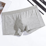 Men's Underwear Solid Color Boxers Breathable U Convex