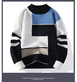 Men's Fleece-lined Thickened Knitting Bottoming sweater