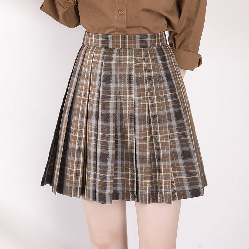 Plaid Short Elegant Skirt