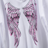 Wings Printed Hoodie for women